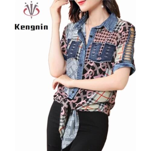 Блузки с бантом Kengnin China At AliExpress