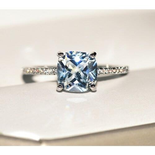 New 925 Silver Jewelry Rings with AAA Zircon Gemstones Fashion Finger Ring Ornaments for Women Wedding Engagement Promise Party