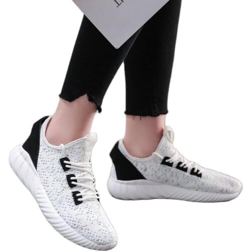 Summer New Womens Mesh Breathable Casual Sneakers Mens 2021 Style Fashion Couples Flying Woven Student Coconut Running Shoes