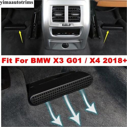 Seat Below Heat Floor Air Conditioner Duct Vent Outlet Grille Cover Trim Accessories Fit For BMW X3 G01 / X4 2018 2019 2020 2021