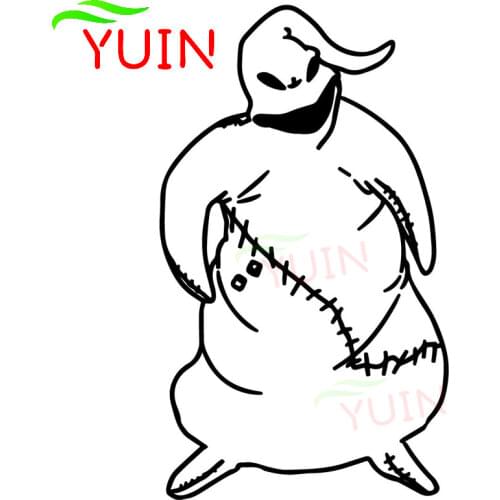 Nightmare Before Christmas Oogie Boogie Cartoon Sticker Fashion Decoration PVC Waterproof Decal Black/White/Red/Laser/Silver