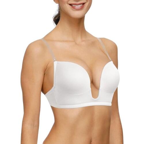 New Female Padded Bras Women Underwear 1/2 Cup Underwire Push Up Bra Solid Bralette Sexy Lingerie 70 75 80 85 90 95 A B C D E