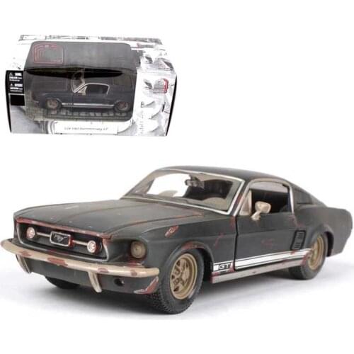 New 1:24 alloy diecast metal Muddy vehicle F 1967 mustang GT Muscle sports car model toys adult child boys collection gifts show