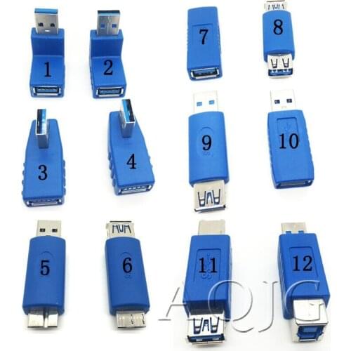 USB 3.0 Type A Female to Type B Male Plug Connector Adapter USB 3.0 Converter Adaptor AF to BM USB Male to female F/F MicroB