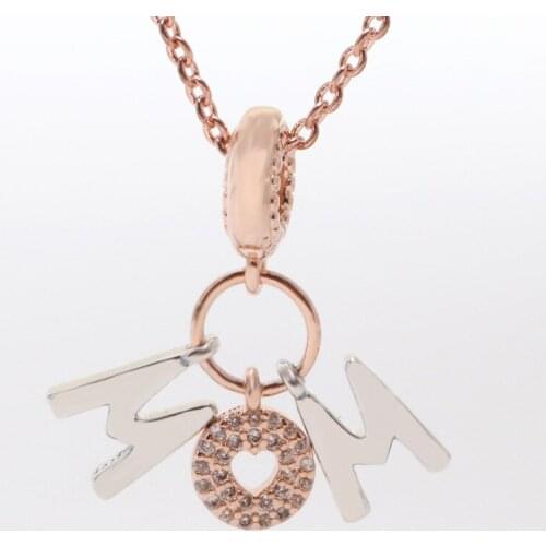 New Mom Mom Letter Combination Rose Gold Pendant Female Creative Mother Pendant Bracelet Accessories