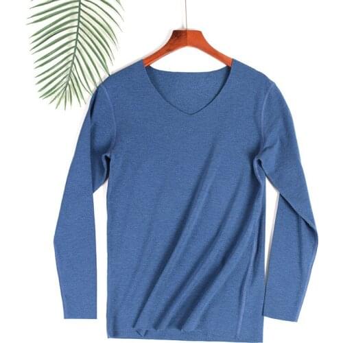 Direct selling German velvet quick warm long-sleeved trousers Mens V-neck slim-fit autumn clothes long-length trousers Mens pl