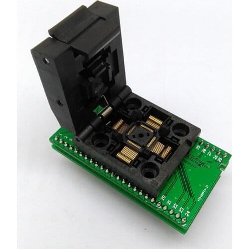 QFP48 TQFP48 LQFP48 to DIP48 MCU Programmer Pitch 0.5mm IC Body Size 7x7mm IC51-0484-806 Test Socket Adapter
