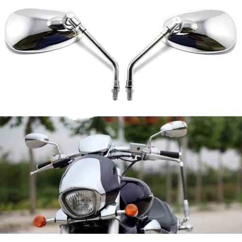 Silver chrome retro motorcycle rearview mirror for vespa harley softail sportster cafe racer mirror classic moto accessories