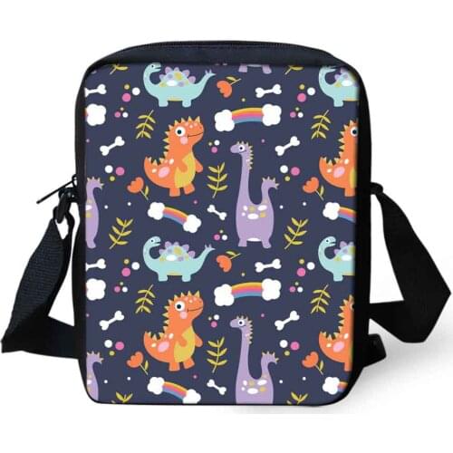Cute Trendy Dinosaur Print Washable Girls Chain Purse Shoulder Bag Teens Tote Lady Crossbody Kawaii Mini Messenger Bag Mochila