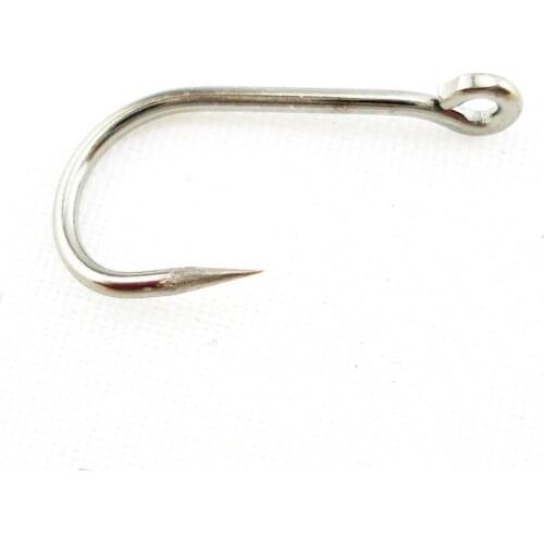Shared with fish 200Pcs Carbon Steel Hook For Carp Fishing Non-barb Fishhooks Fish Barbless Saltwater Fresh Water Fishing Hooks