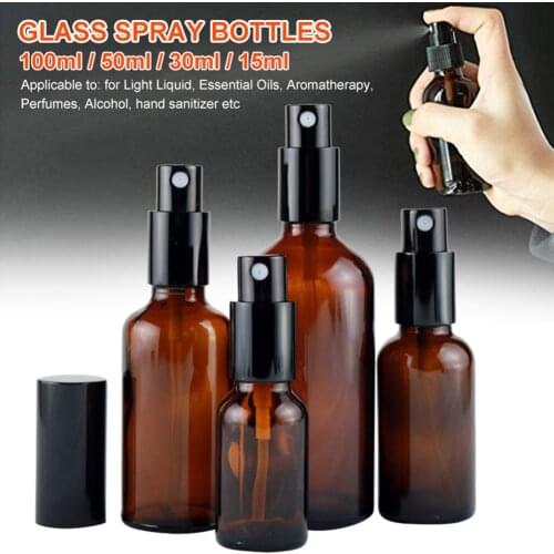 Glass Spray Bottle Fine Mist Bottle With Atomizer Pump Refillable Misting Sprayer Glass Bottle For Essential Oils fabulous
