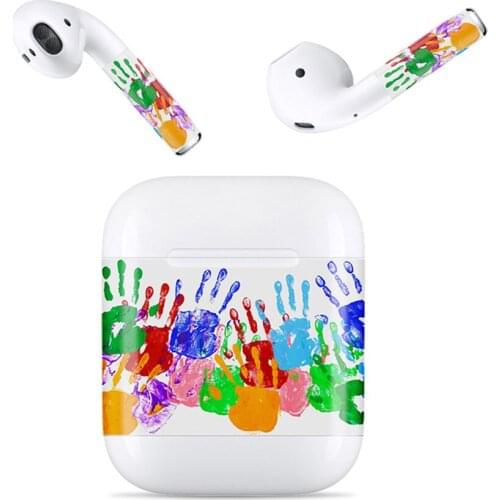 1 Set Protector Skin Sticker for Apple Airpods Charging Box+Anti-lost Wrap Film for AirPods Wireless Earphone Accessorie Sticker