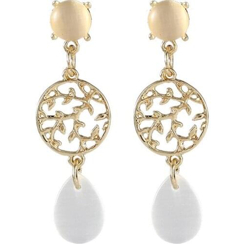 Punk 2020 Fashion New Earrings Gold Personality Simple Cat Eye Dream Catcher Ladies Earrings Wholesale Sales Hot Sale Earrings