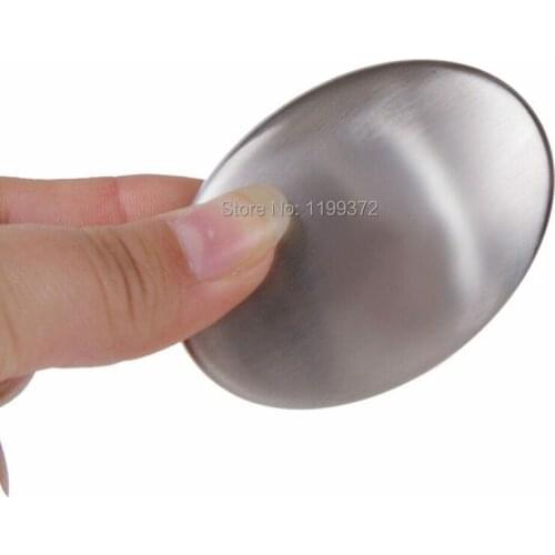 100pcs Soap Stainless Steel Kitchen Bar Odor Remover Garlic Deodorize Bar Eliminating Odor Remover with Holder Gadget Tool Tools