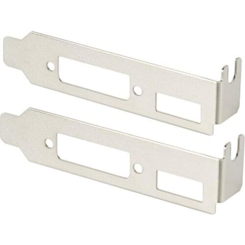 2pcs Low Profile Bracket Adapter HDMI Port For Half Height Graphic Video (VGA and DVI +HDMI) Computer Accessories
