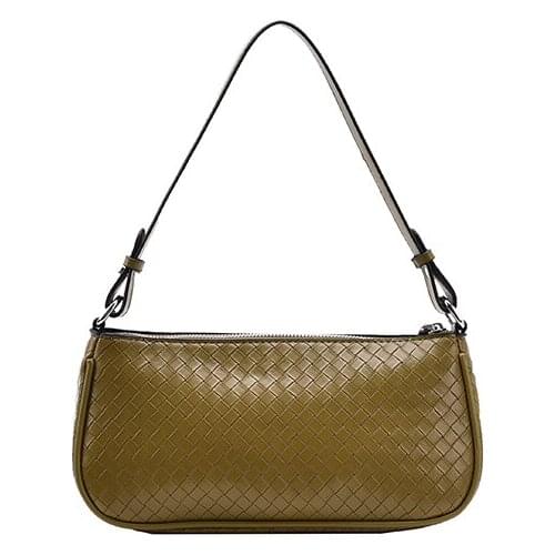 2021 Fashion Pu Leather Shoulder Crossbody Handbags Weaving Design Luxury Womens Famous Brand Small Underarm Bags Female