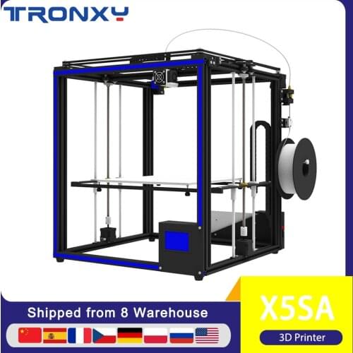 Tronxy 3D printer X5SA-400/X5SA High Precision 400*400*400mm Larger print size 3.5 inch TFT Touch Screen PLA ABS Filament