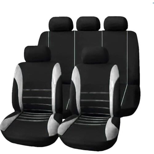 Car Seat Accessories Car Seat Cover Polyester Fabric Comfort 2/4/9 Piece Set Four Season Universal Front/rear Car Seat Cushion