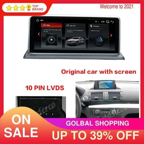 Android 9 DSP 4G+64GB PX6 Car Multimedia Player For BMW E81 E82 E87 E88 Car GPS Navigation Head Unit WIFI Google Idrive Carplay