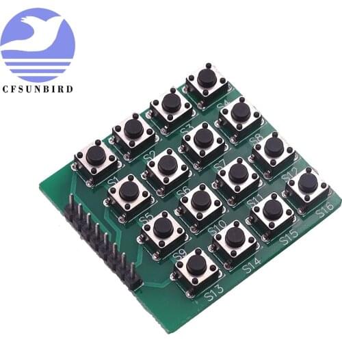 Free shipping 50pcs 4x4 Keypad MCU Accessory board matrix keyboard buttons,free shipping