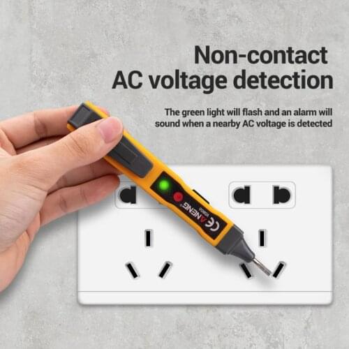 AC Voltage Detector Pen Non-contact Inductive AC/DC Voltage Tester w Sound Light M89B