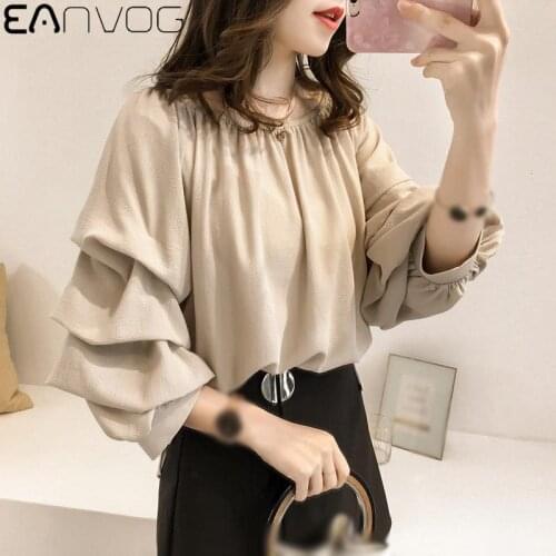 EAnvog Womens Chiffon Blouses