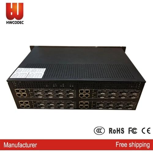 HWCODEC Y5320 32 Channels HDMI Video Encoder For Hotel IPTV Solution Support HTTP RTSP RTMP RTMPS SRT HLS RTP