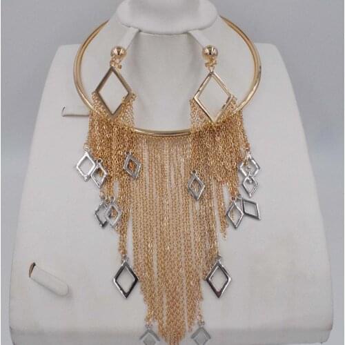Exquisite Dubai gold Jewelry Set Wholesale Luxury Nigerian Woman Wedding Fashion African Beads Jewelry Set Costume Design