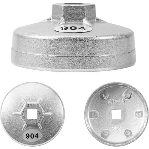 Wrench 15 Flute Aluminum Cap Oil Filter Wrenches Cartridge Car Socket Remover Tool Hexagonal Wrench 79mm For Many Vehicles