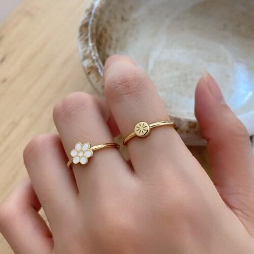 MINI Star Ring Fine Jewelry 925 Sterling Silver Rings For Women Simple Designer Fashion Gold Flower Rings Anillos Plata 925 Para