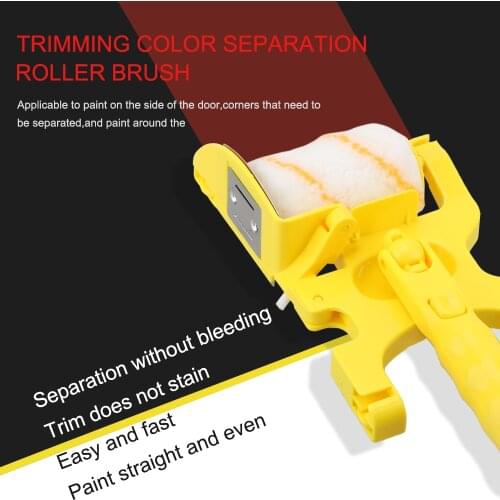 Multiuse Paint Brush Roller Brush Wall Decorative Handle Tools For Home Wall Ceilings Clean-Cut Paint Edger Roller