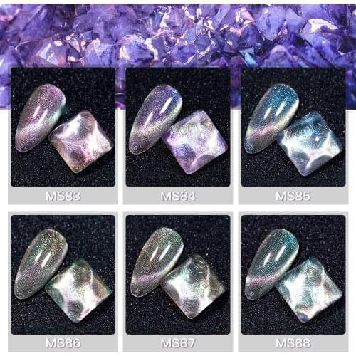 MSRUIOO 8ML 9D Cat Eye Hybrid Varnishes Gel Spar Cat Eye Gel Nail Polish Set For Manicure Chameleon Magnetic Lacquer