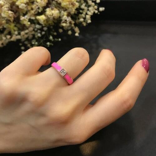 STELA NEON PINK MİNELİ RING (AYARLANABİLEN MEASURE)