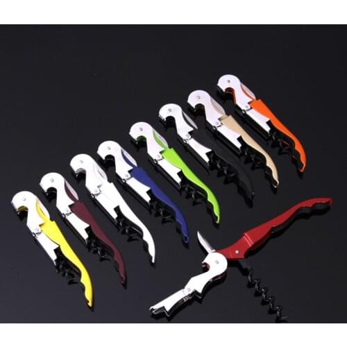 Stainless Steel Cork Screw Corkscrew MultiFunction Wine Bottle Cap Opener Double Hinge Waiters Corkscrew Wine Opener