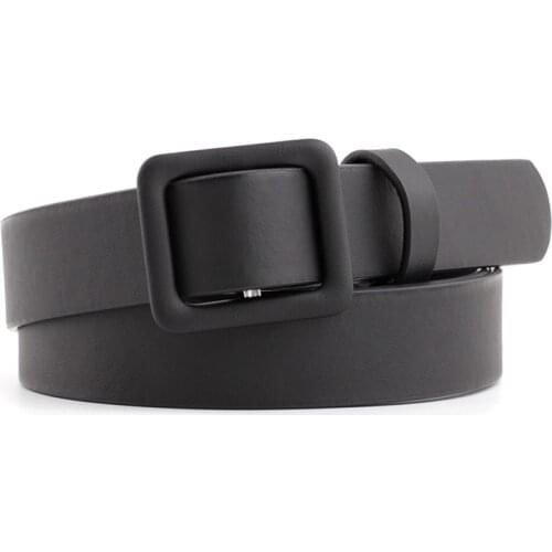 New Designer Womens Cute Black Red White Brown Wide Leather Waist Belt Female Decorative Strap Belts for Women Dresses