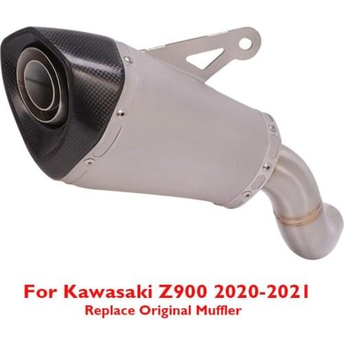Motocycle Exhaust System Baffle DB Killer Tip Muffler Escape for Kawasaki Z900 2020 2021