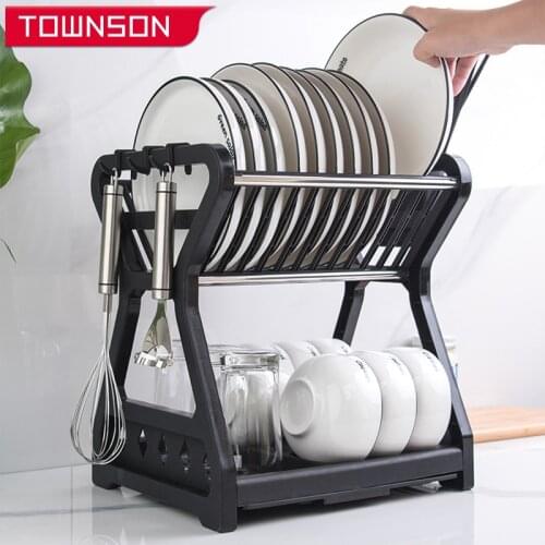 Stainless steel tableware drain rack dish rack kitchen storage rack kitchen accessories Kitchen shelf Kitchen organizer
