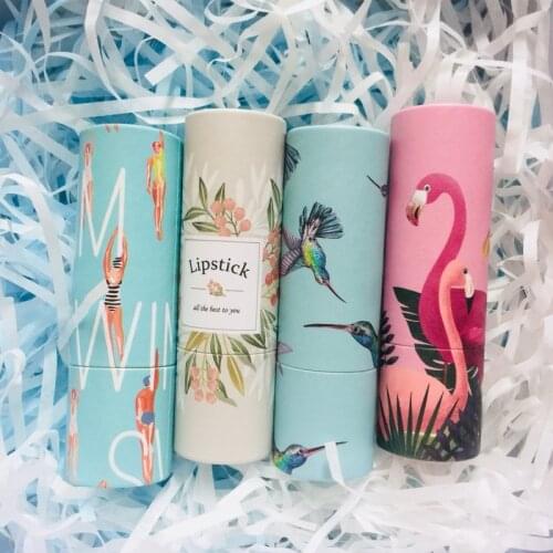 12.1mm New Arrival Empty Kraft Paper Lipstick Tube, Round Cosmetic Beauty Lip Rouge Refillable Bottle, Makeup Tool, 10/30/50pcs