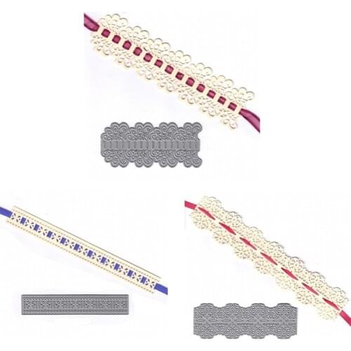 New Ribbon Threader Metal Cutting Dies Stencil for DIY Scrapbooking Photo Album Embossing Paper Cards Decorative Crafts Die Cuts