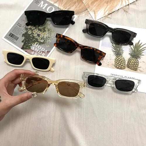 1PCs New Women Rectangle Vintage Sunglasses Brand Designer Retro Points Sun Glasses Female Lady Eyeglass Cat Eye Driver Goggles