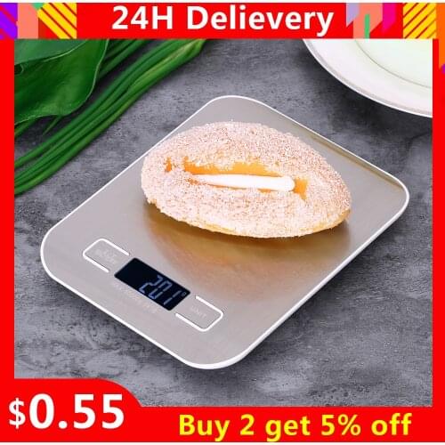 5kg/10kg 1g Digital Kitchen Scale Electronic Kitchen Scale 10kg Stainless Steel Weighing Scale With Lcd Display Kitchen Tools