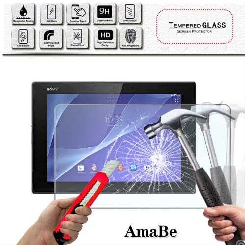 Tempered Glass for Sony Xperia Z2 10.1" Screen Protector Film for Xperia Z4 Tablet 10.1"/Z4 LTE 10.1" Tablet Glass Guard Film 9H