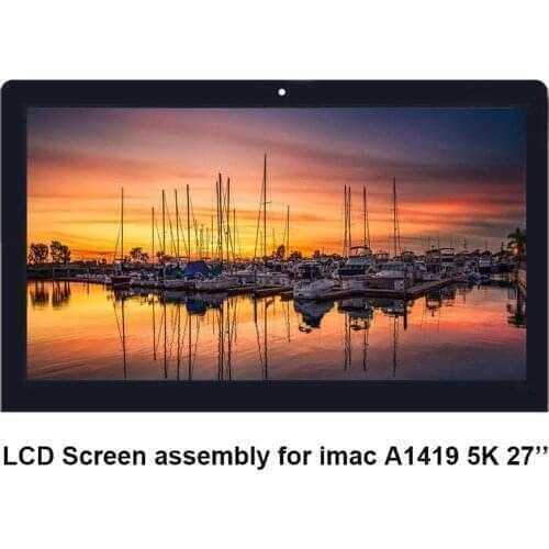 Lcd Screen Assembly with Glass 661-03255 for Apple iMac A1419 EMC 2806 LM270QQ1 SD A2 Retina 5K 2014 2015