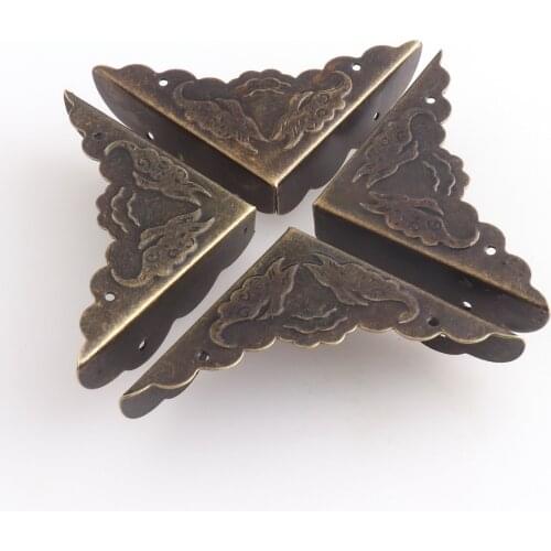 12 Pcs Box Corner Protector Decorative Corner Brackets for Jewelry Box Wooden Case