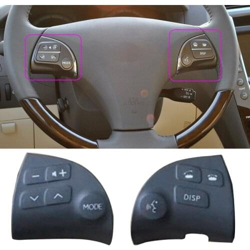 2pcs Steering Wheel Switch Right and Left Side Button Fit For Lexus ES350 2006 2007 2008 20009 2010 2011 2012 84250-33190-C0
