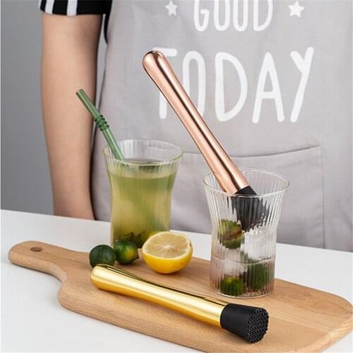 50pcs/lot Bar Cocktail Muddler Squeezer 8 inch Stainless Steel Barware Tool For Mojitos Margaritas Mint & Fruit Based Drinks