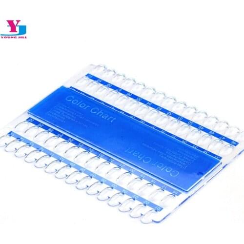 60 Tips Nail Polish Acrylic False Nails Display Practice Makeup Art Color Chart Display Tool Square Display Manicure Nail Patch