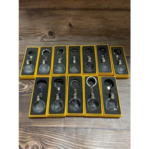 Disney Mickey Pooh Bear Anime Figures Toy Cartoon Heart Products Accessories Customized LED Keychain Light Birthday Gifts