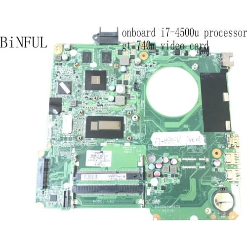 FAST SHIPPING BRAND NEW,DA0U82MB6D0 REV : D FOR HP PAVILION 15-N LAPTOP MOTHERBOARD, I7-4500U GT 740M 2gb.(stock. qualified ok)