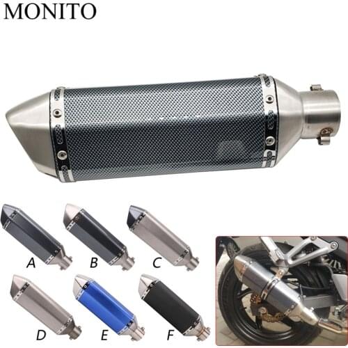 For MV Agusta Brutale 675 800 900 Suzuki Burgman 400 Motorcycle Carbon fiber exhaust escape Modified Exhaust Muffler